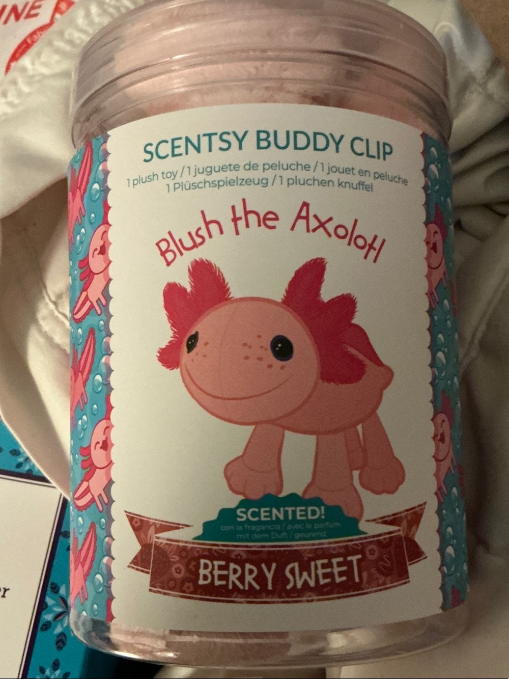 Scentsy Blush the Axolotl Buddy Clip - Pink